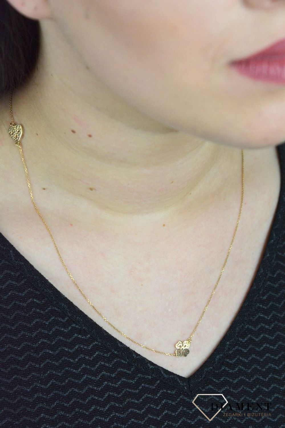 Srebrny naszyjnik celebrytka ażurowe serce, kółko, koniczynka DIA-NSZ-APARTI7-925..jpg