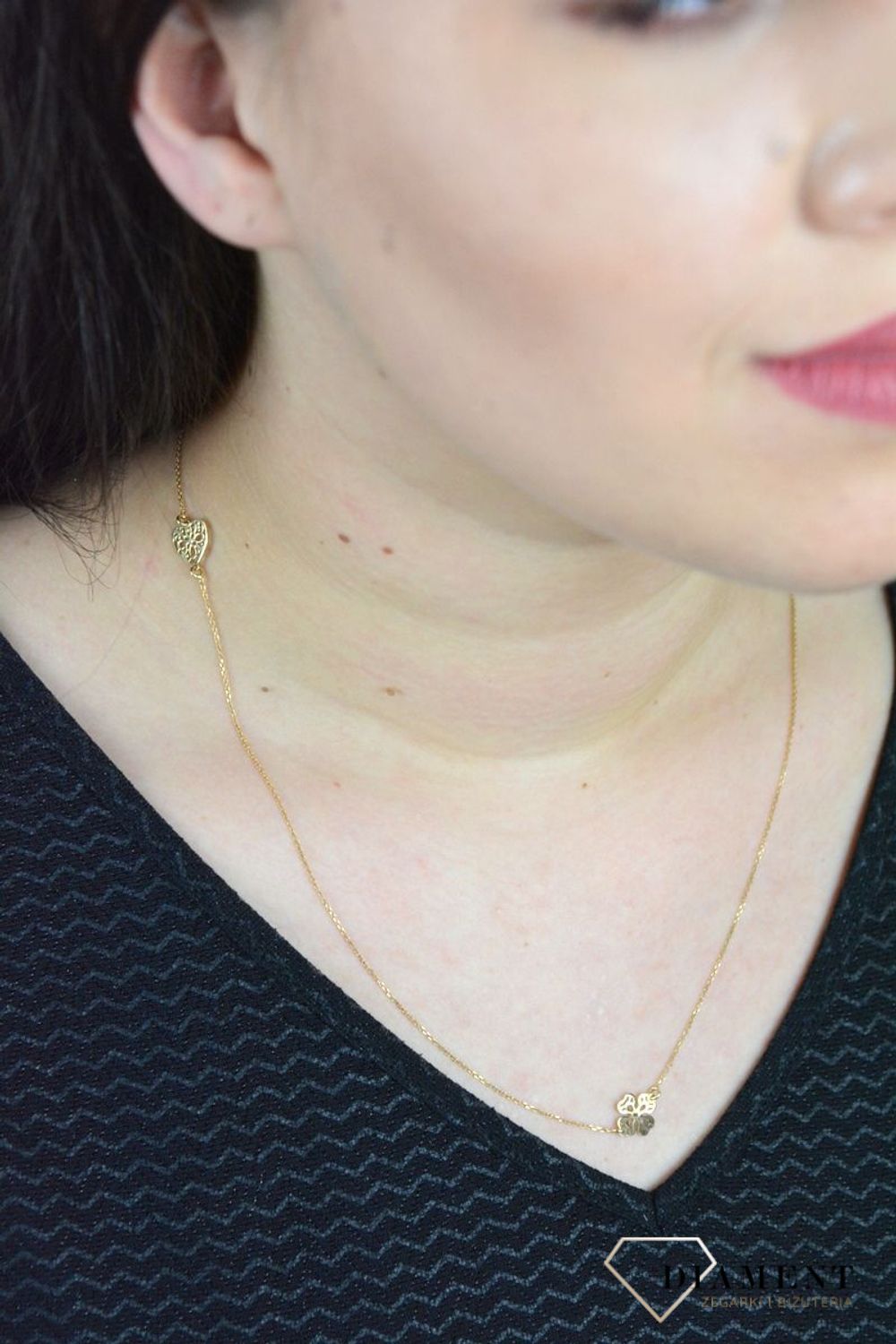 Srebrny naszyjnik celebrytka ażurowe serce, kółko, koniczynka DIA-NSZ-APARTI7-925..jpg