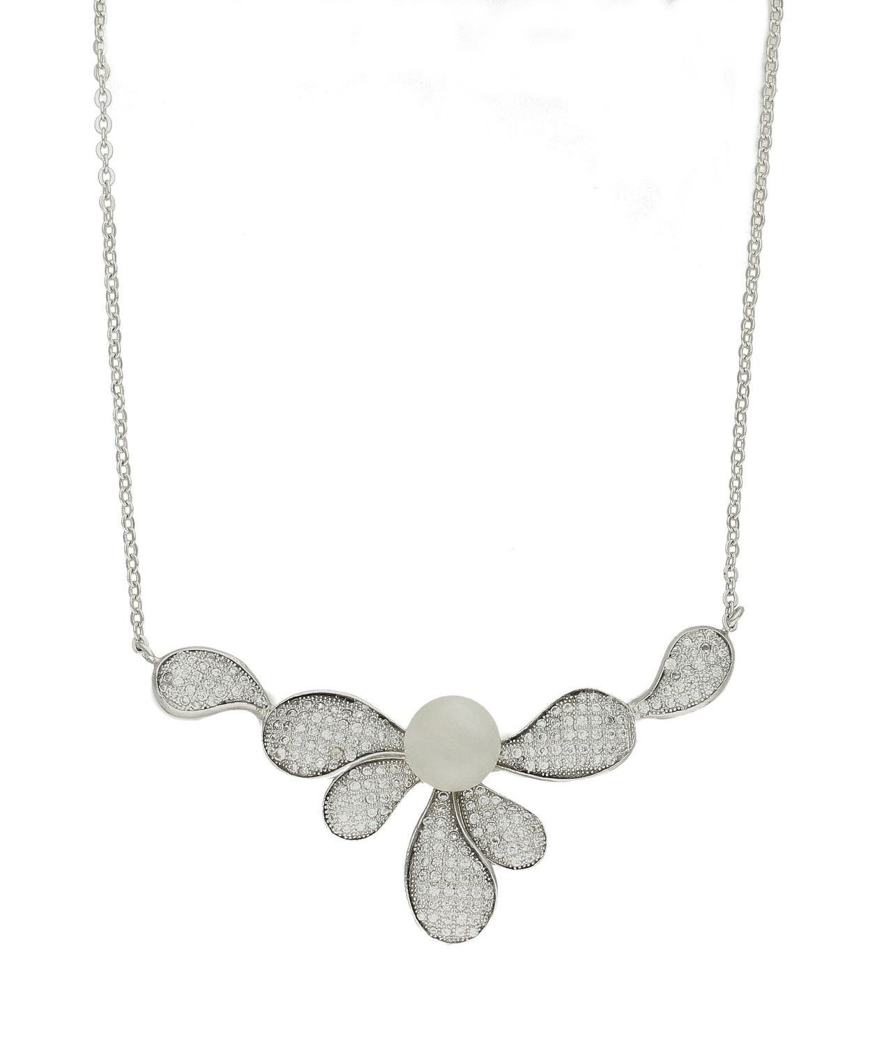 Kolia ozdobna zawieszka kocie oko i cyrkonia DIA-NSZ-APARTI90-925. Srebrny naszyjnik z ozdobną zawieszką, która została wzbogacona o cyrkonię oraz kocie oko.  Jest idealnym pomys.jpg