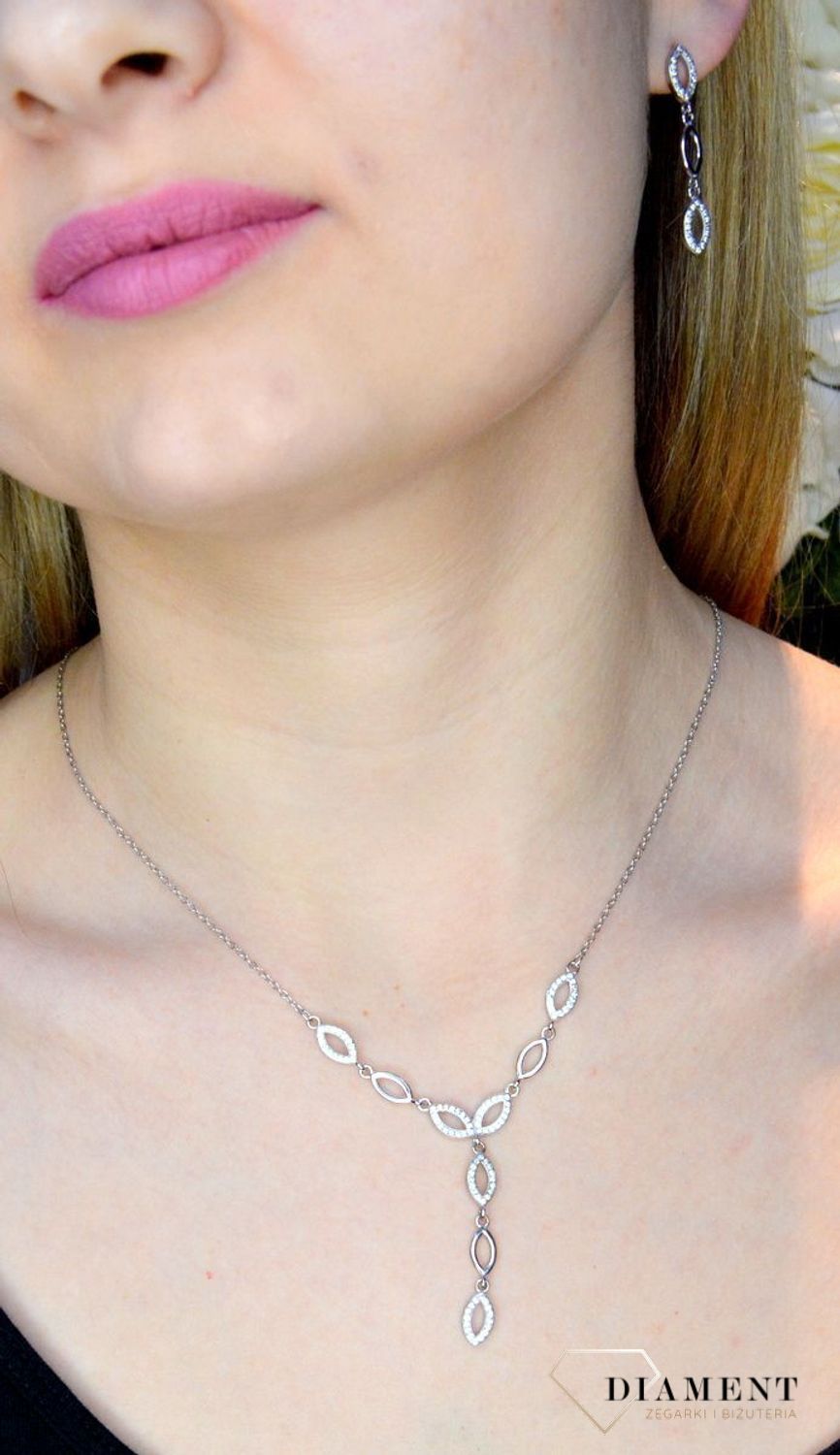 Srebrny naszyjnik Ślubna Kolia z cyrkonią DIA-NSZ-APARTI92-925.jpg