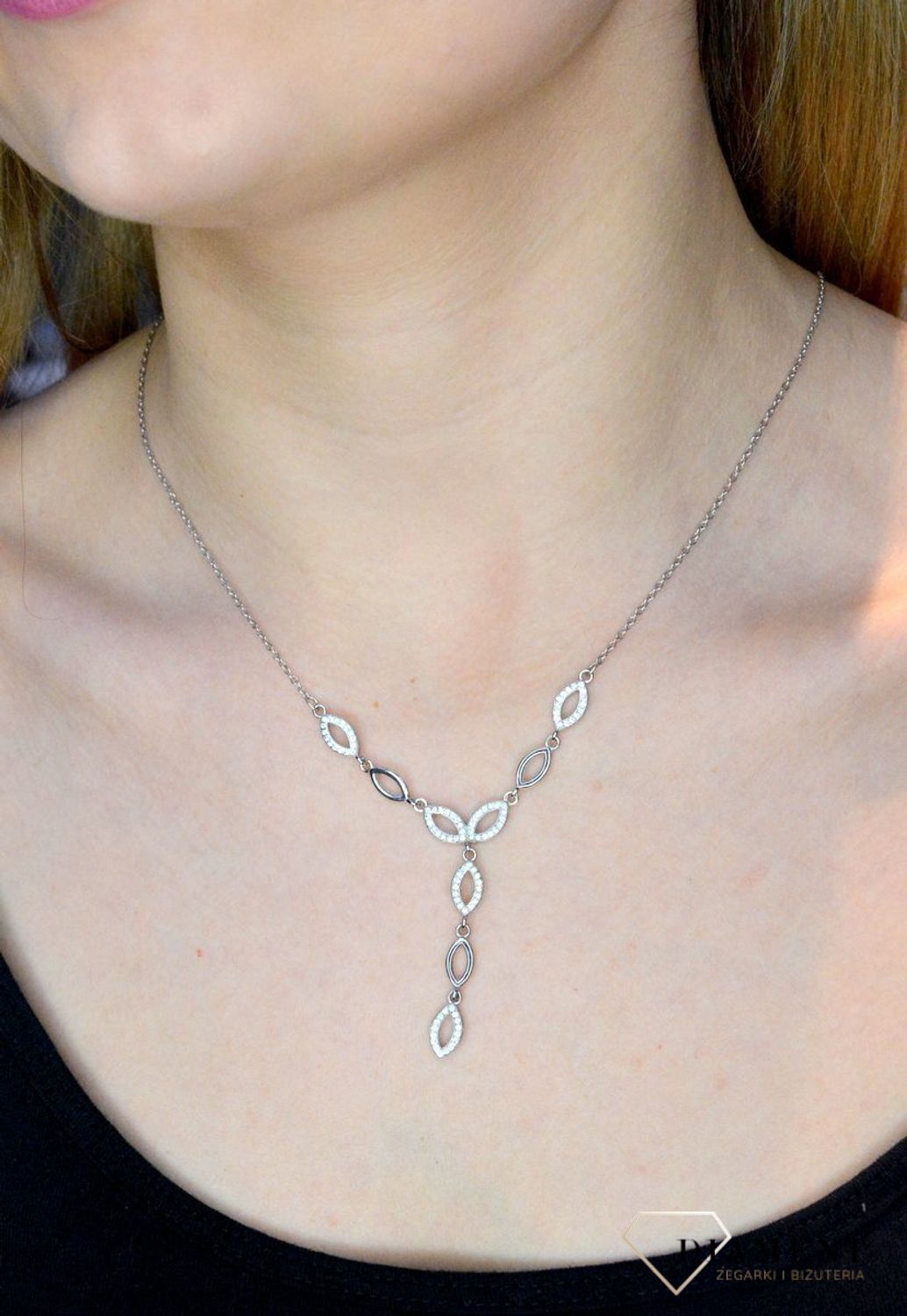 Srebrny naszyjnik Ślubna Kolia z cyrkonią DIA-NSZ-APARTI92-925.jpg