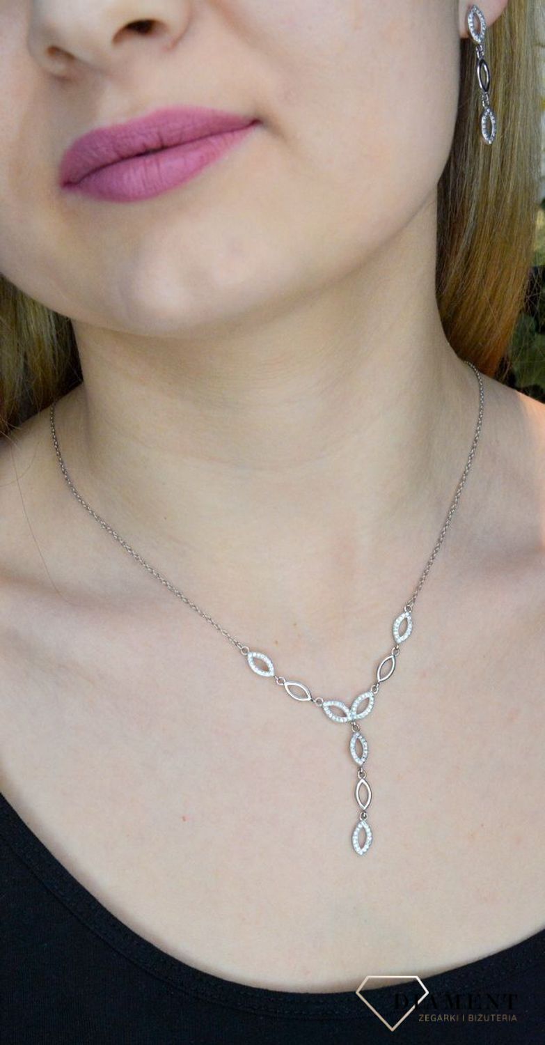 Srebrny naszyjnik Ślubna Kolia z cyrkonią DIA-NSZ-APARTI92-925.jpg
