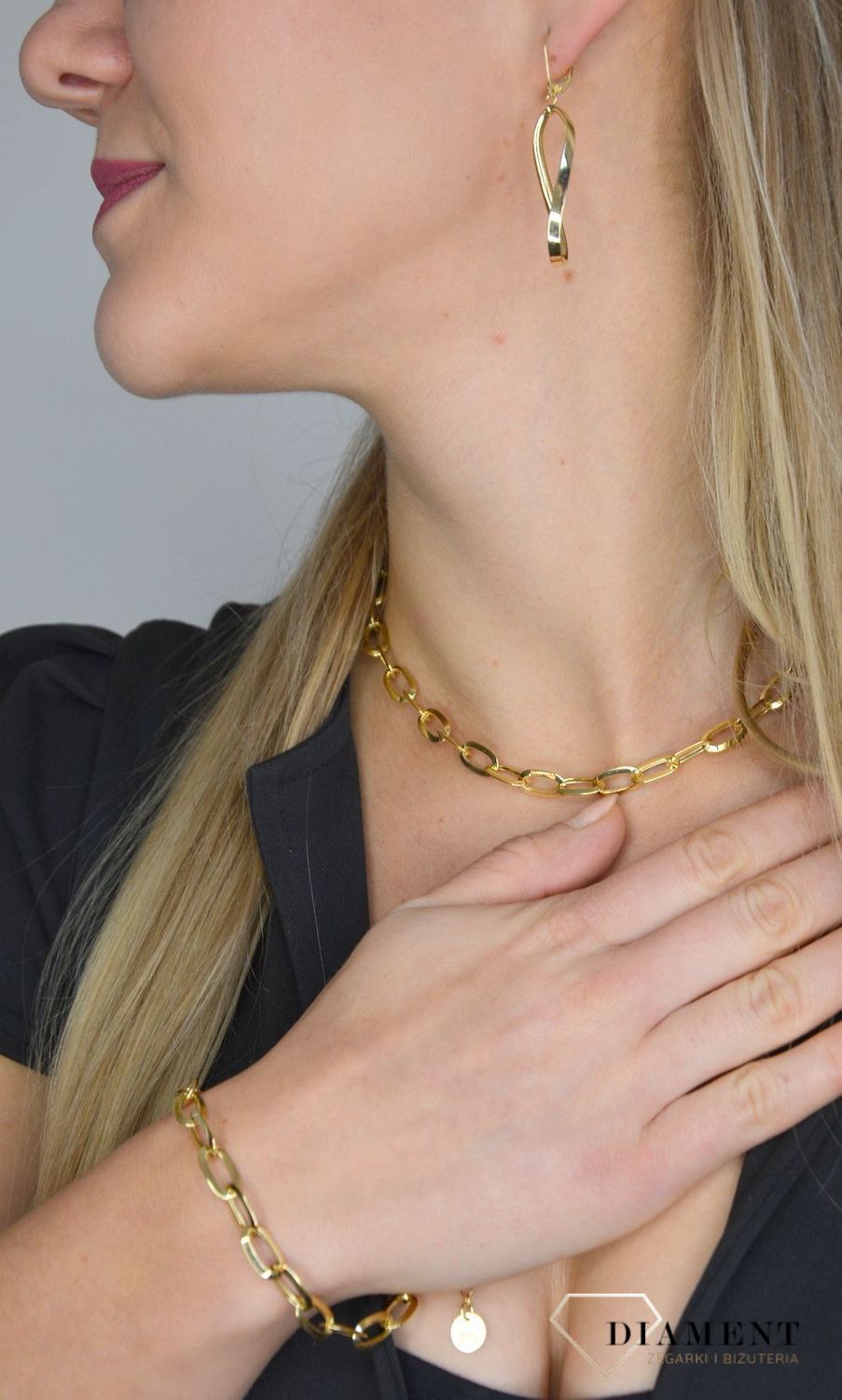 Złoty naszyjnik z dużych ogniw 585 DIA-NSZ-B7IM200MR350NE.jpg