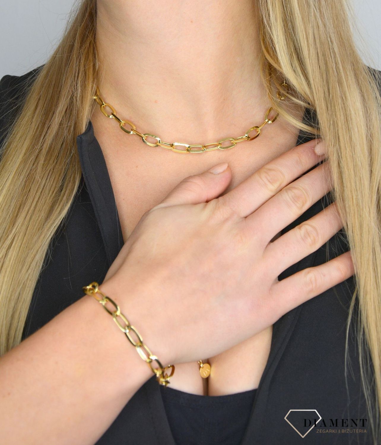 Złoty naszyjnik z dużych ogniw 585 DIA-NSZ-B7IM200MR350NE.jpg