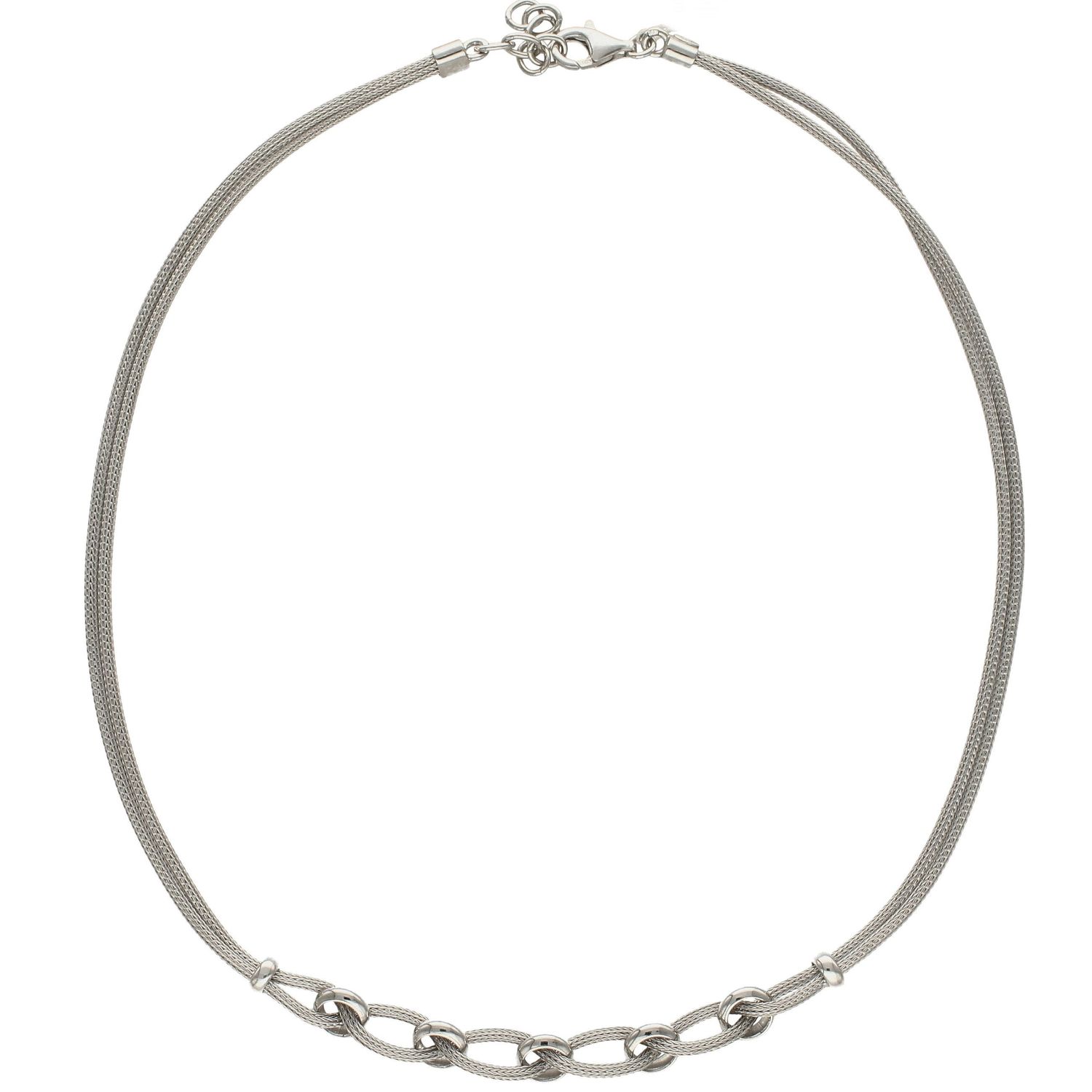 Srebrny naszyjnik z ozdobnymi kółeczkami BTNK004045.jpg