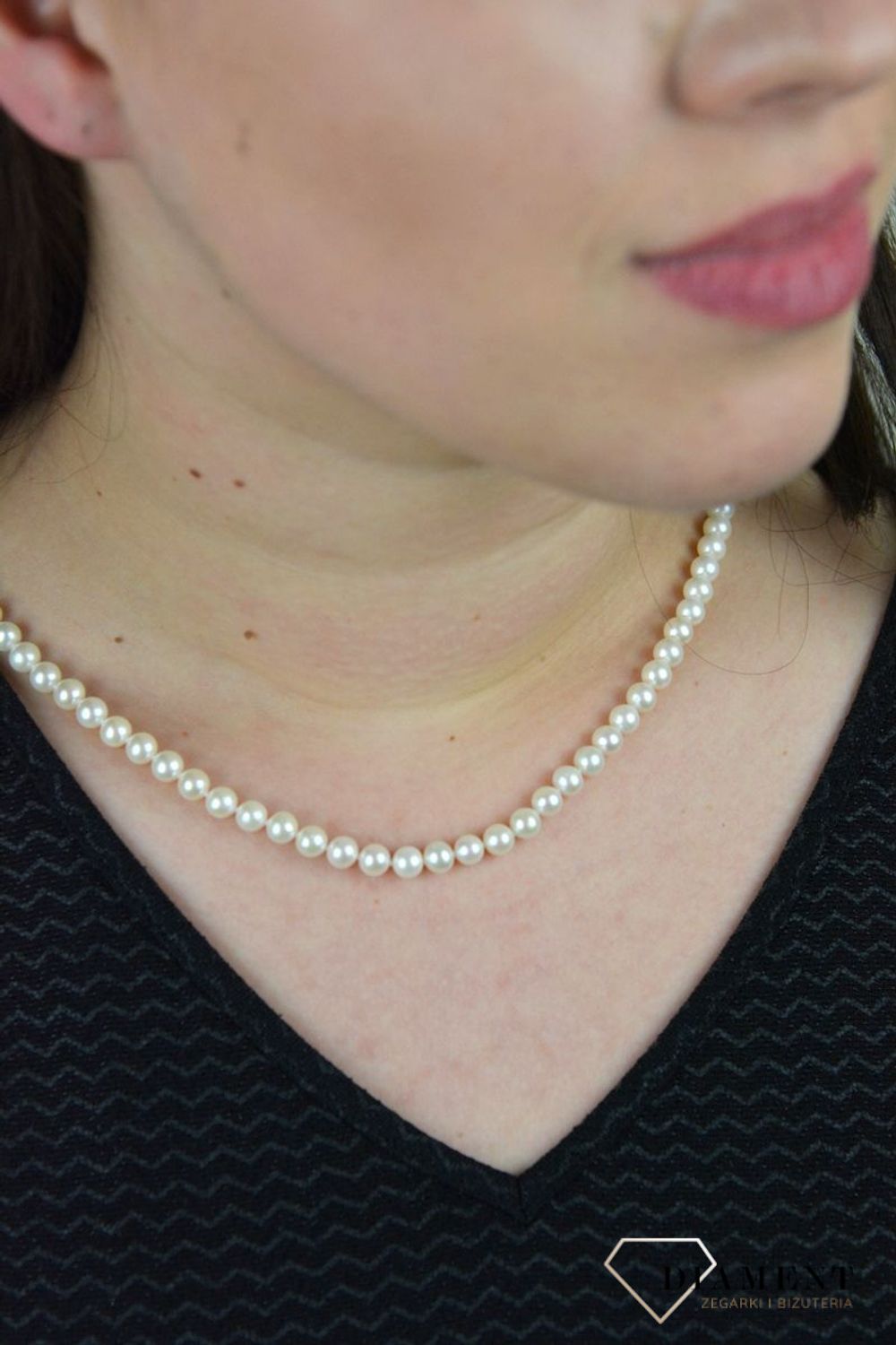Elegancki naszyjnik damski perła ze złotym zapięciem DIA-NSZ-BZ16-6,5B-585.jpg