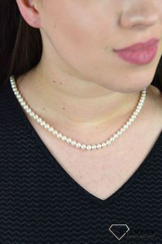 Elegancki naszyjnik damski perła ze złotym zapięciem DIA-NSZ-BZ16-6,5B-585. Elegancki i nowoczesny nmi o średnicy 0,6 mm. Od wieków zachwyca elegancją i ponadczasow (1).JPG