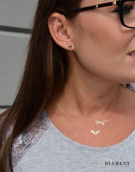 Złoty naszyjnik celebrytka 333 linia życia i serce. ✓Złote Naszyjniki Damskie w Sklepie z Biżuterią zegarki-diament.pl✓Piękne i Eleganckie (11).JPG