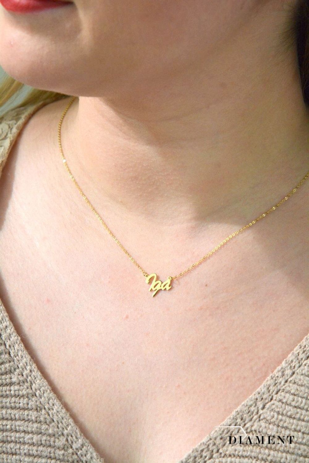 Złota celebrytka 333 z imieniem IGA DIA-NSZ-CEL242NG8KIGA-333.jpg