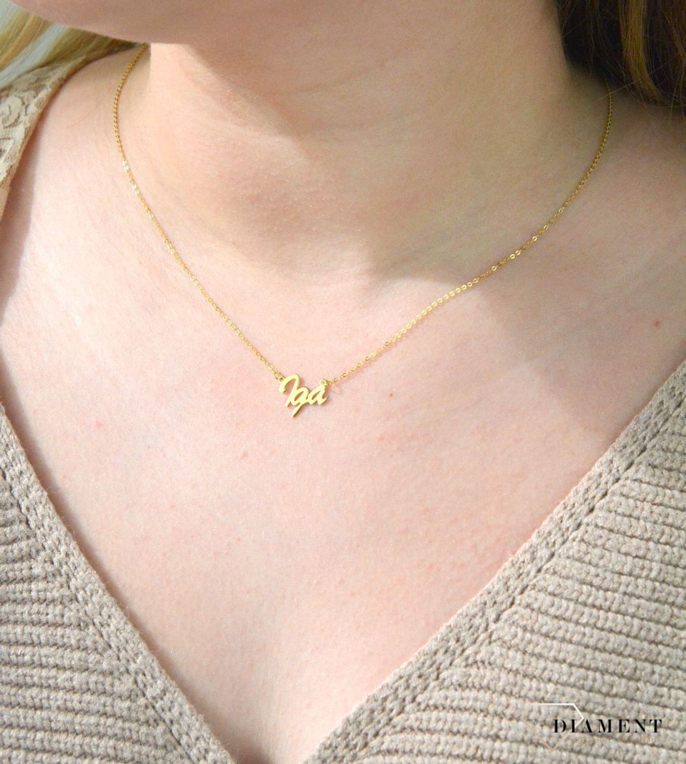 Złota celebrytka 333 z imieniem IGA DIA-NSZ-CEL242NG8KIGA-333.jpg