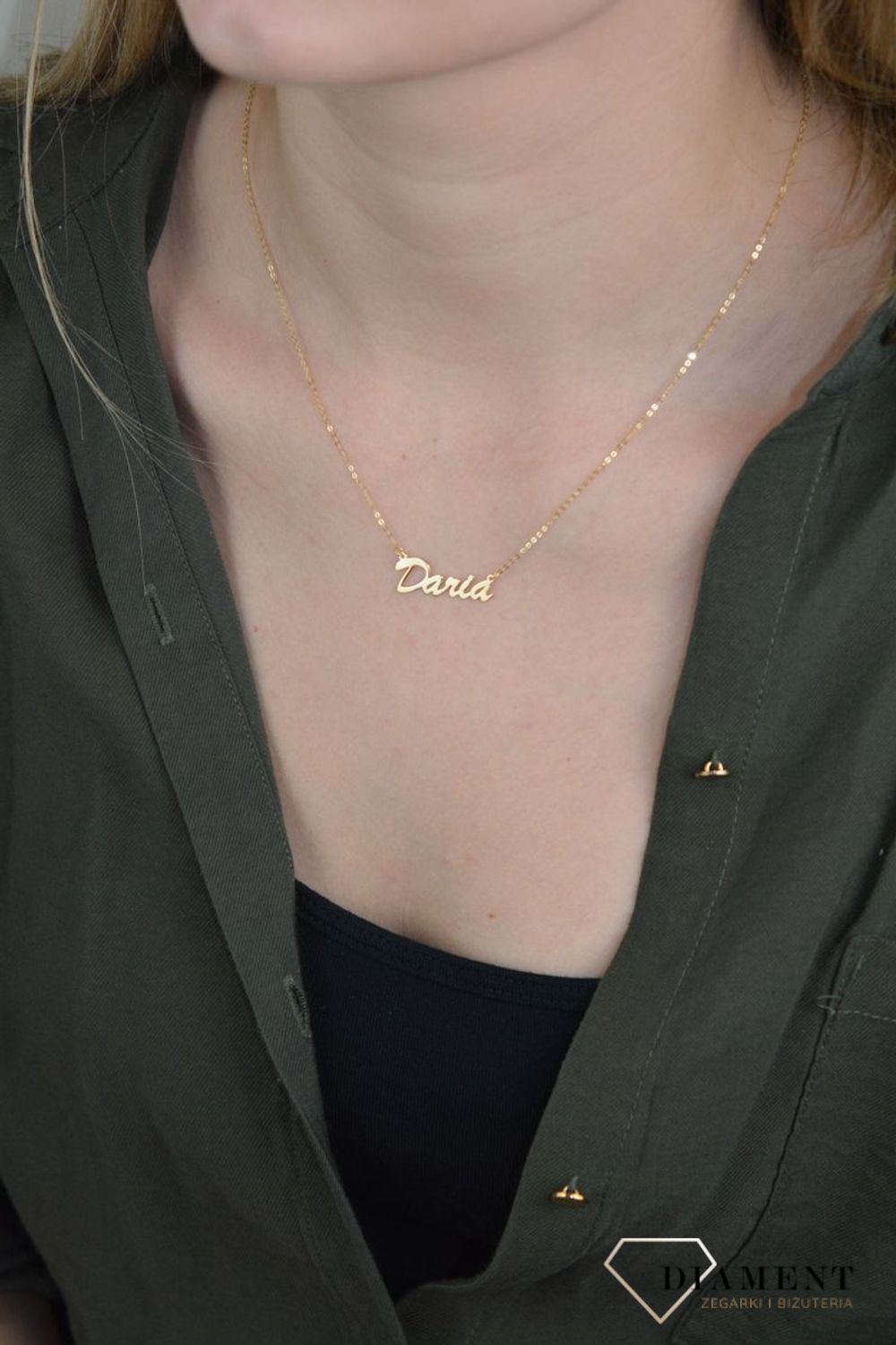 Złota celebrytka 333 z imieniem DARIA DIA-NSZ-CEL243NG8KDARIA-333.jpg