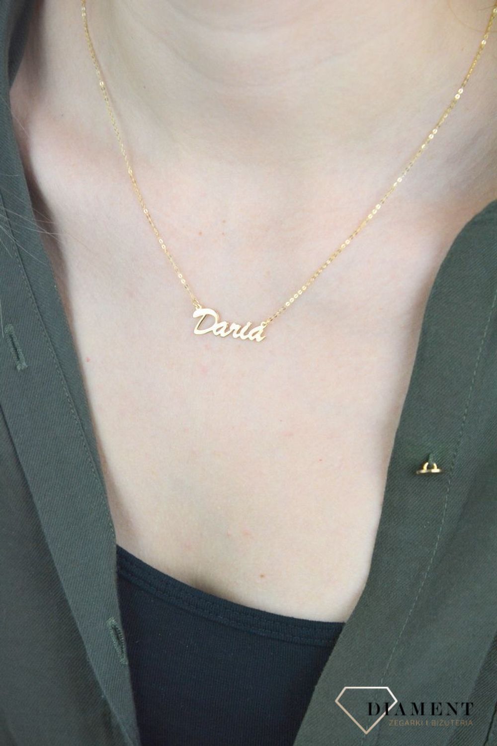 Złota celebrytka 333 z imieniem DARIA DIA-NSZ-CEL243NG8KDARIA-333.jpg