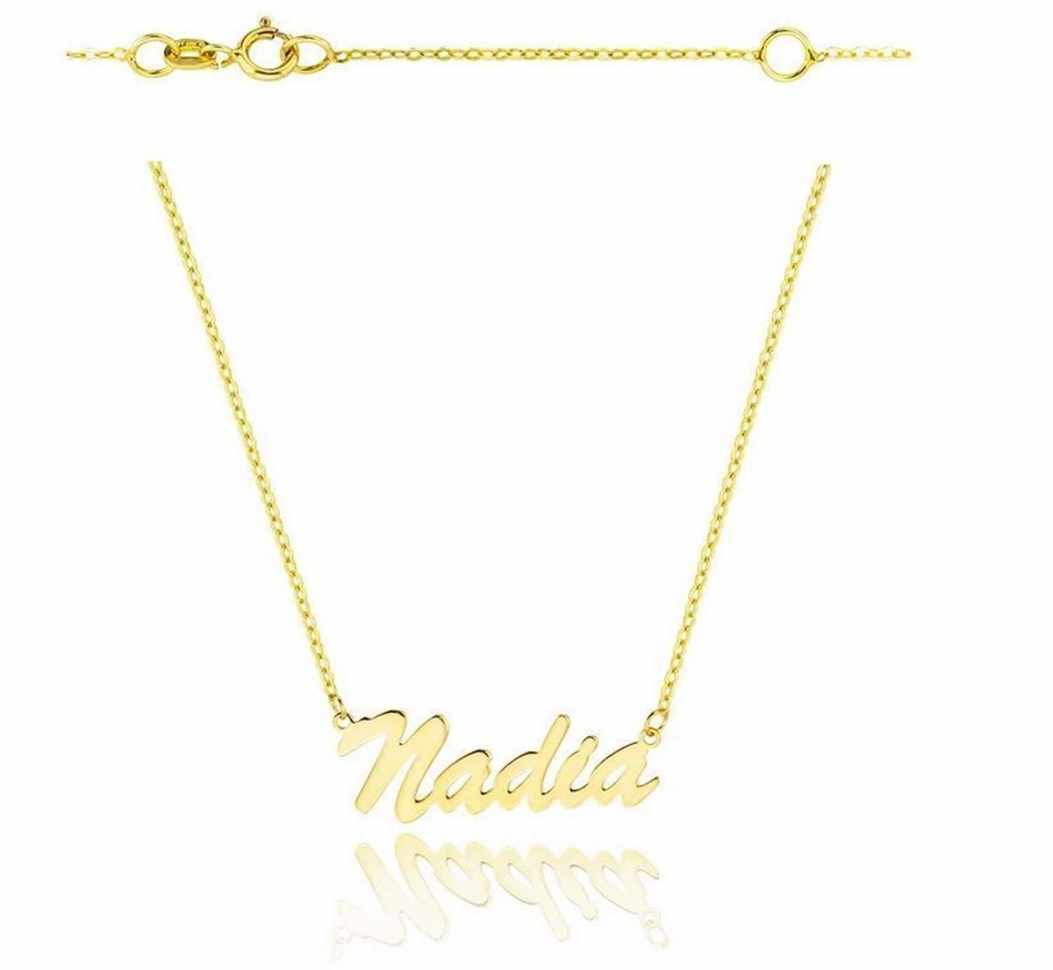 Złoty naszyjnik celebrytka z imieniem NADIA DIA-NSZ-CEL243NG8KNADIA-333.jpg