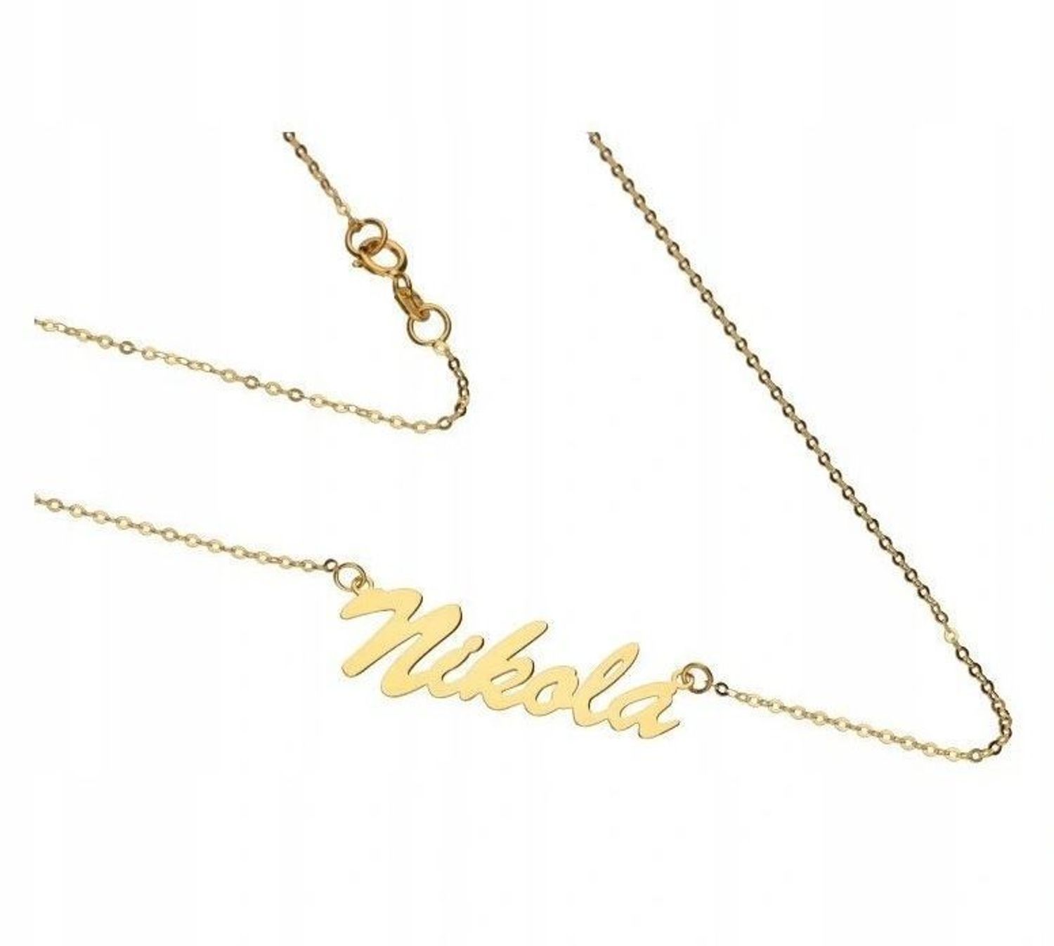 Złoty naszyjnik celebrytka z imieniem NIKOLA DIA-NSZ-CEL243NG8KNIKOLA-333v.jpg