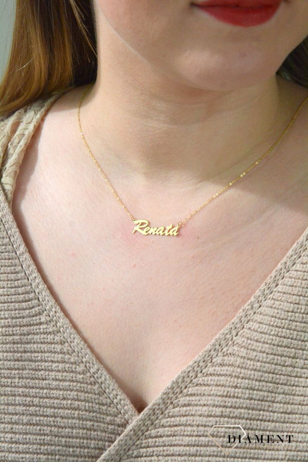 Złota celebrytka 333 z imieniem RENATA DIA-NSZ-CEL243NG8KRENATA-333.jpg