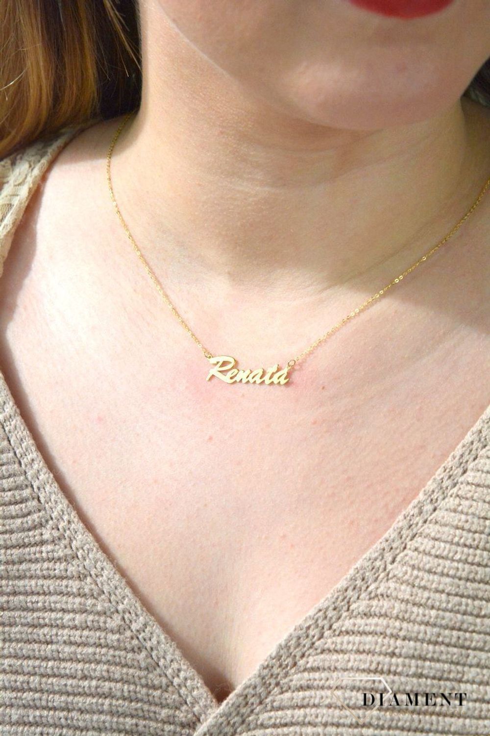 Złota celebrytka 333 z imieniem RENATA DIA-NSZ-CEL243NG8KRENATA-333.jpg