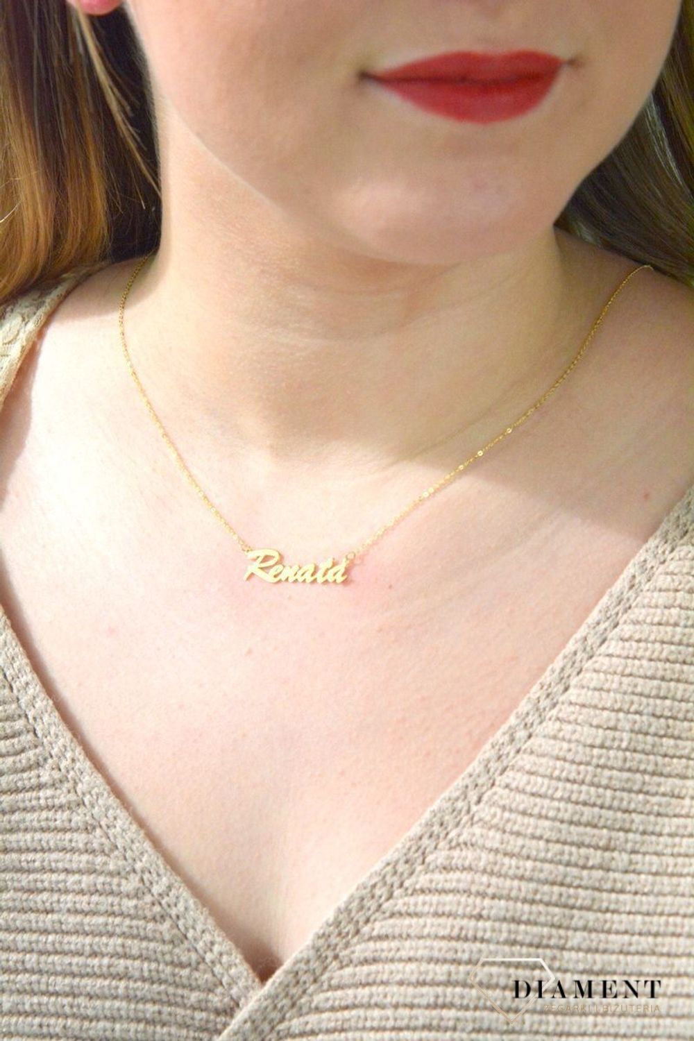Złota celebrytka 333 z imieniem RENATA DIA-NSZ-CEL243NG8KRENATA-333.jpg