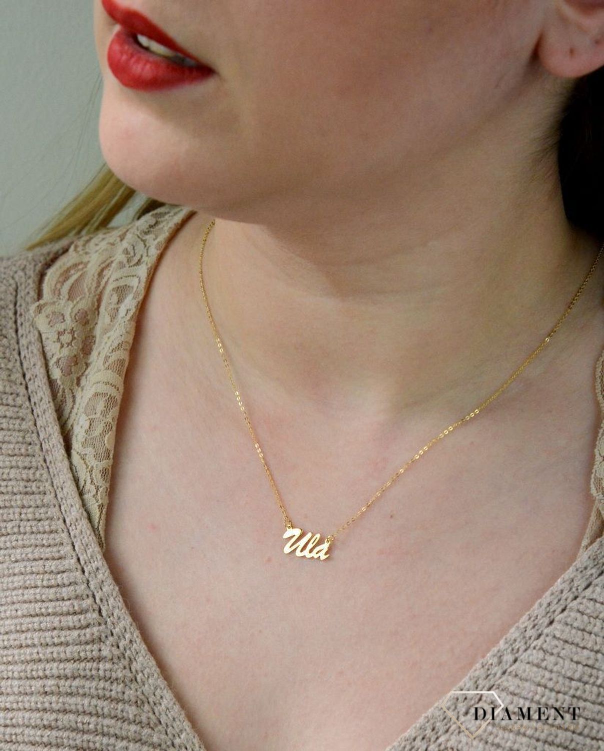 Złota celebrytka 333 z imieniem ULA DIA-NSZ-CEL247NG8KULA-333.jpg