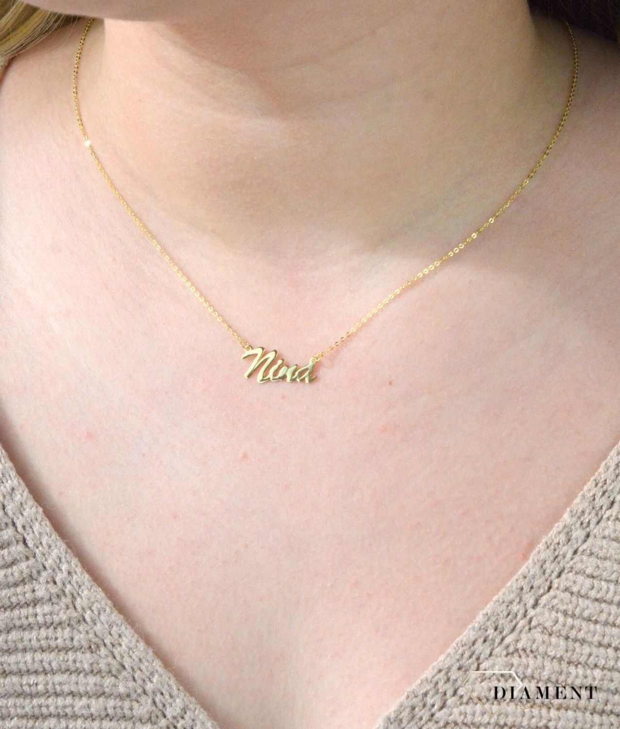 Złota celebrytka 333 z imieniem NINA DIA-NSZ-CEL248NG8KNINA-333.jpg