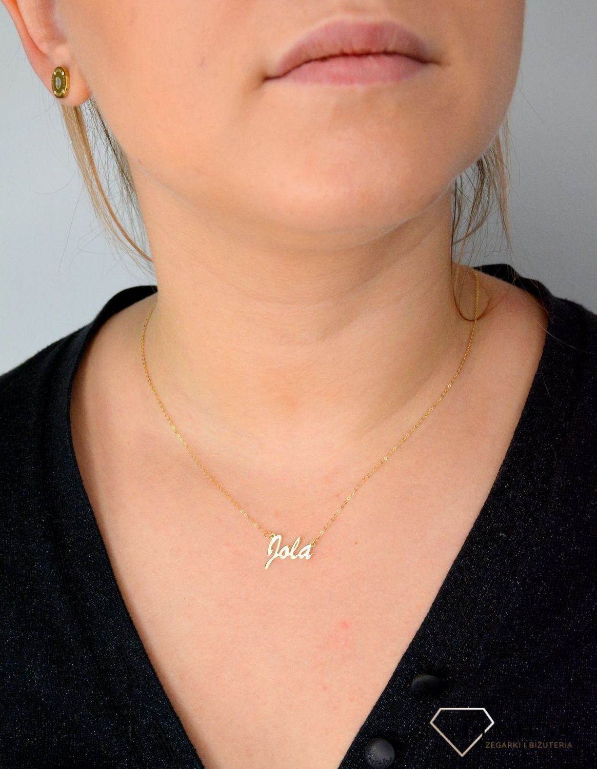 Złoty naszyjnik celebrytka z imieniem JOLA DIA-NSZ-CEL252NG8KJOLA-333.jpg