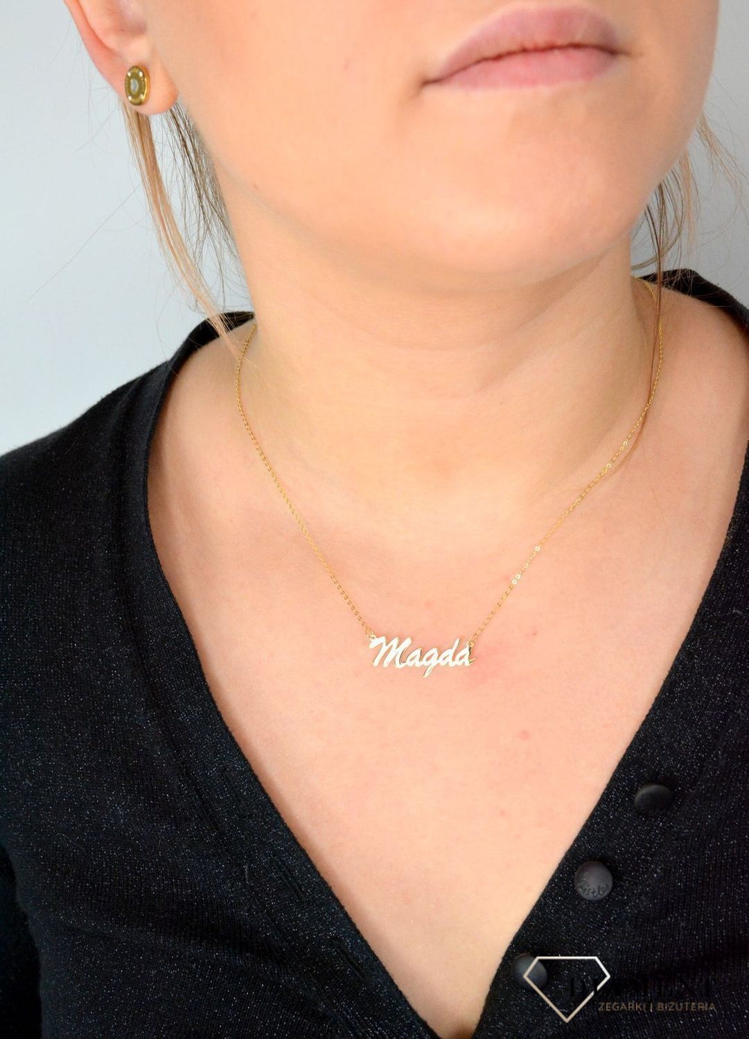 Złoty naszyjnik celebrytka z imieniem MAGDA DIA-NSZ-CEL253NG8KMAGDA-333v.jpg