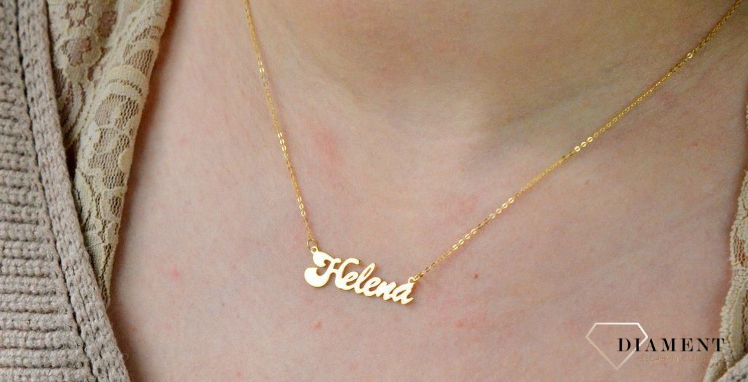 Złota celebrytka 333 z imieniem HELENA DIA-NSZ-CEL259NG8KHELENA-333.jpg