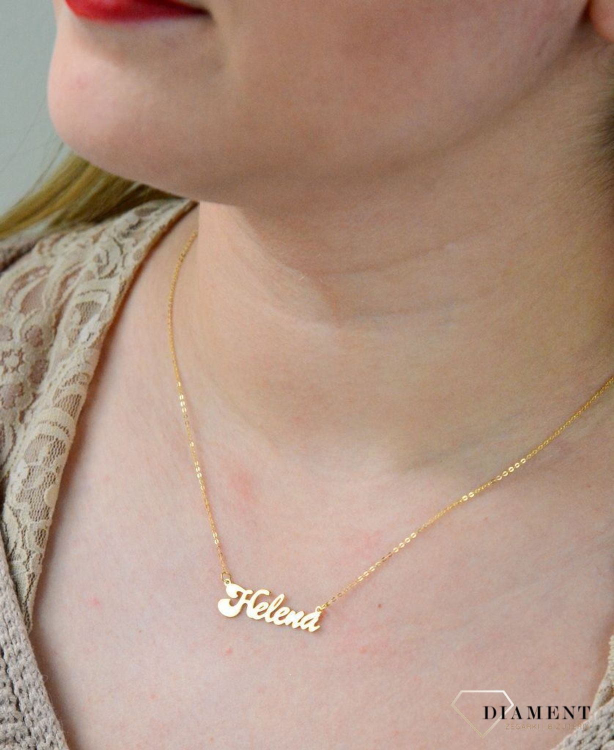 Złota celebrytka 333 z imieniem HELENA DIA-NSZ-CEL259NG8KHELENA-333.jpg