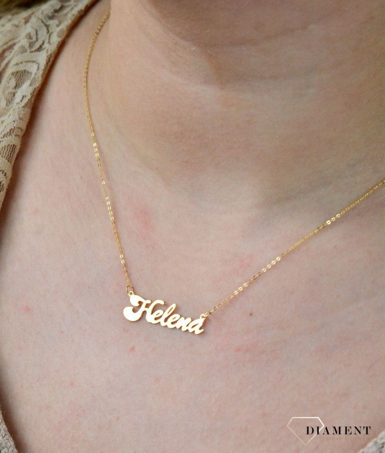 Złota celebrytka 333 z imieniem HELENA DIA-NSZ-CEL259NG8KHELENA-333.jpg