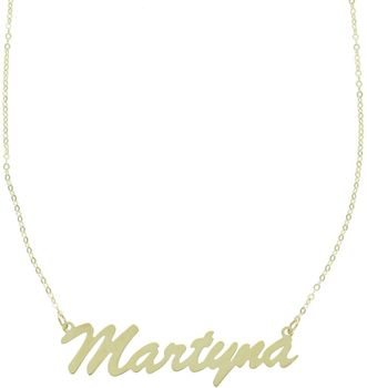 Delikatny naszyjnik złoty 333, łańcuszek ankier z napisem „Martyna”. Długość 42+3 cm, waga 1,24 g. Idealny prezent i personalizowany dodatek.1.jpg