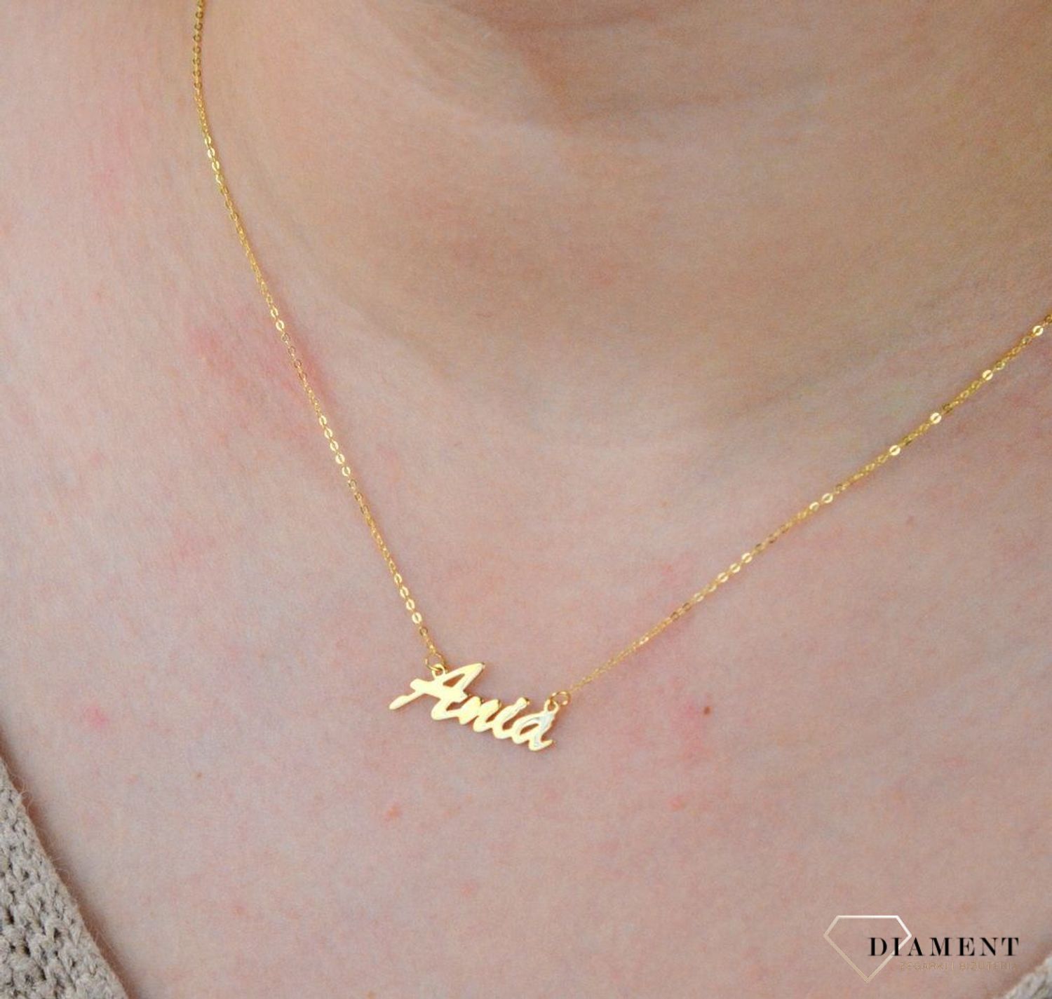 Złota celebrytka 333 z imieniem ANIA DIA-NSZ-CEL261NG8KANIA-333.jpg