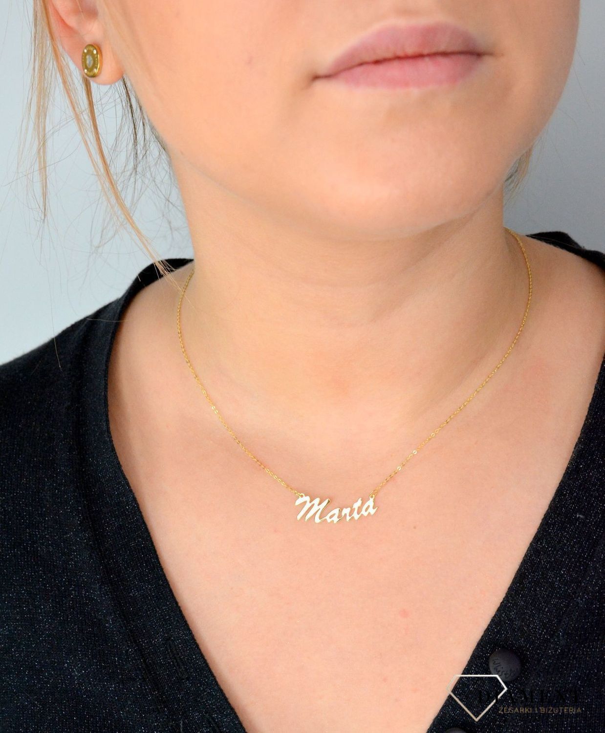 Złoty naszyjnik celebrytka z imieniem MARTA DIA-NSZ-CEL275NG8KMARTA-333.jpg