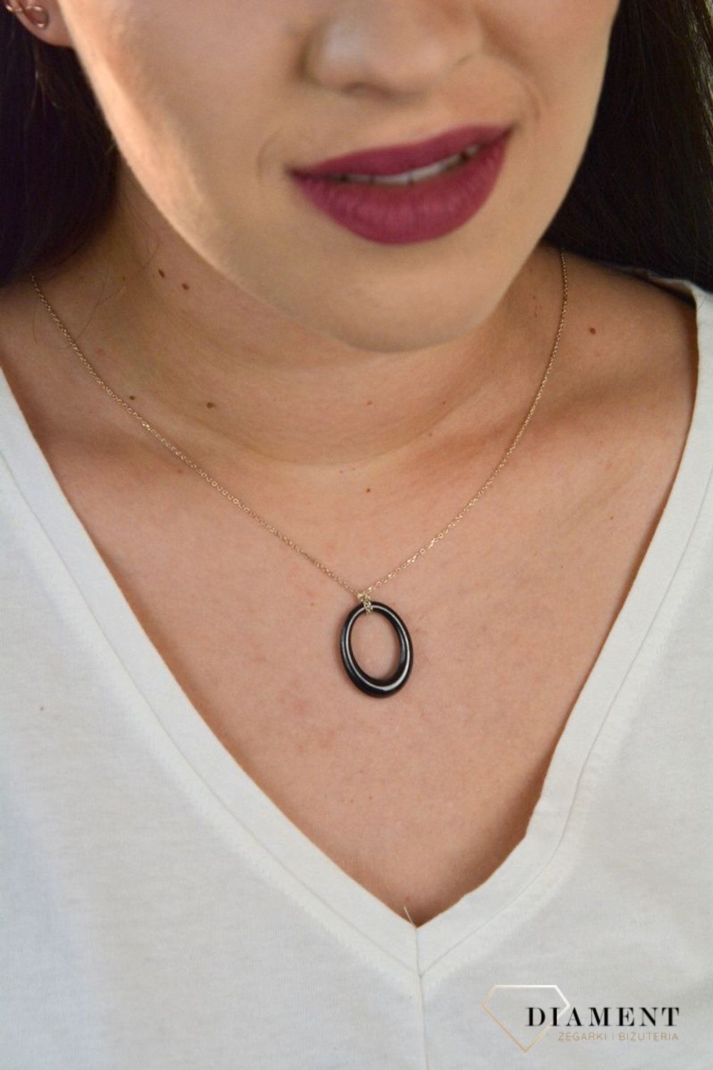 Srebrny naszyjnik celebrytka zawieszka z ceramiki DIA-NSZ-CERAMIKA2-925.jpg