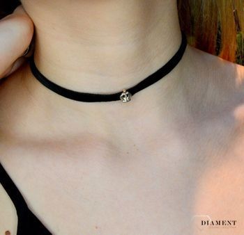 Naszyjnik damski choker na szyję z koroną DIA-NSZ-CHOKER-KORONA-925 (5).JPG