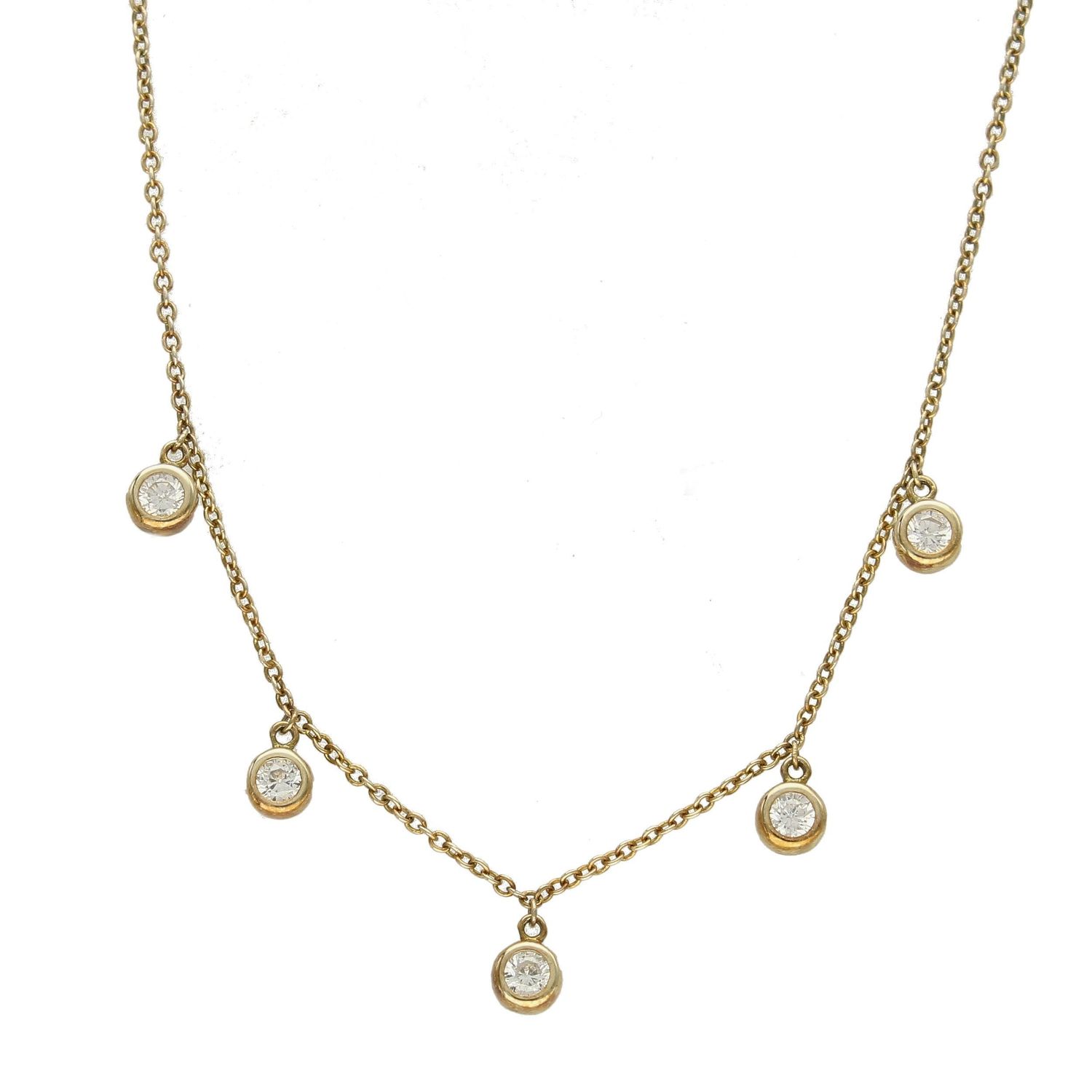 Srebrny naszyjnik pozłacana celebrytka choker z cyrkoniami DIA-NSZ-CHOKER10-925.jpg