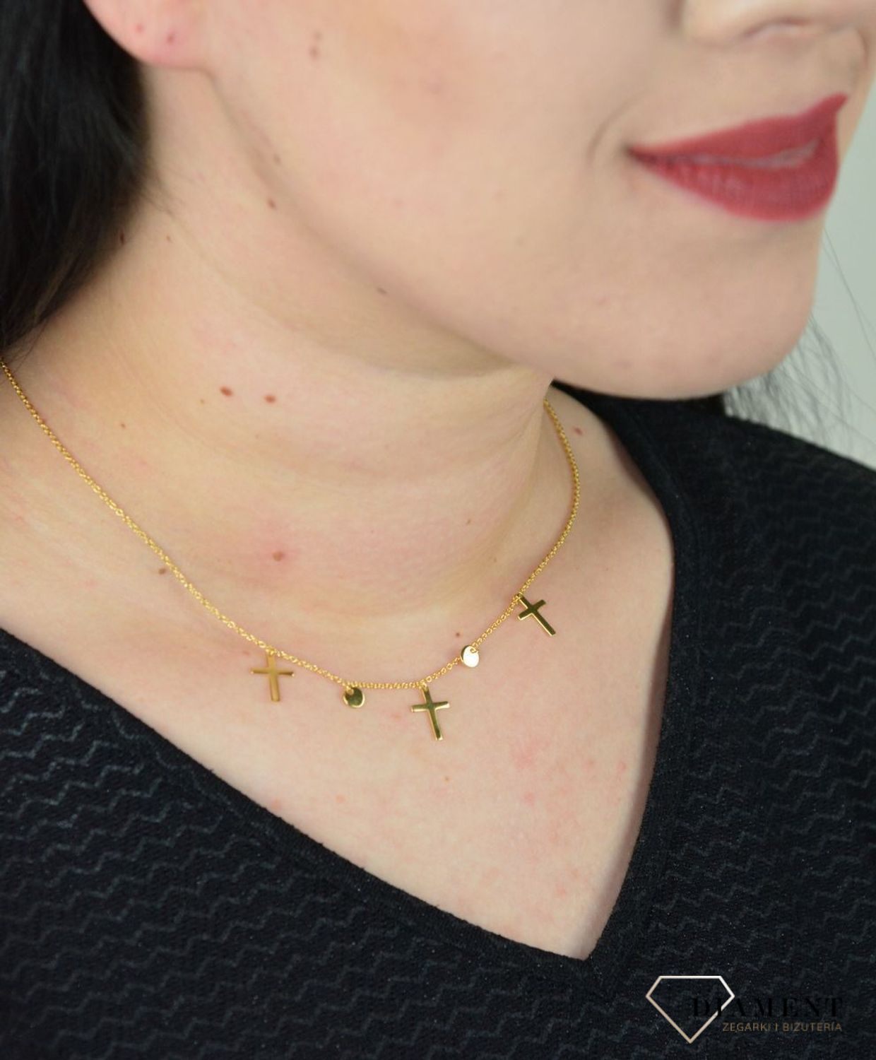 Naszyjnik celebrytka krzyże  DIA-NSZ-CHOKER17-925.jpg