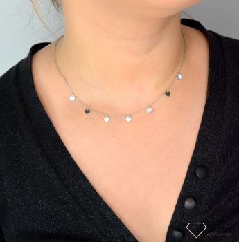 Srebrny naszyjnik celebrytka choker z pełnymi kółkami DIA-NSZ-CHOKER3-925. Srebrny naszyjnik celebrytka choker z zawieszkami pełne kółka (2).JPG