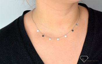 Srebrny naszyjnik celebrytka choker z pełnymi kółkami DIA-NSZ-CHOKER3-925. Srebrny naszyjnik celebrytka choker z zawieszkami pełne kółka (4).JPG