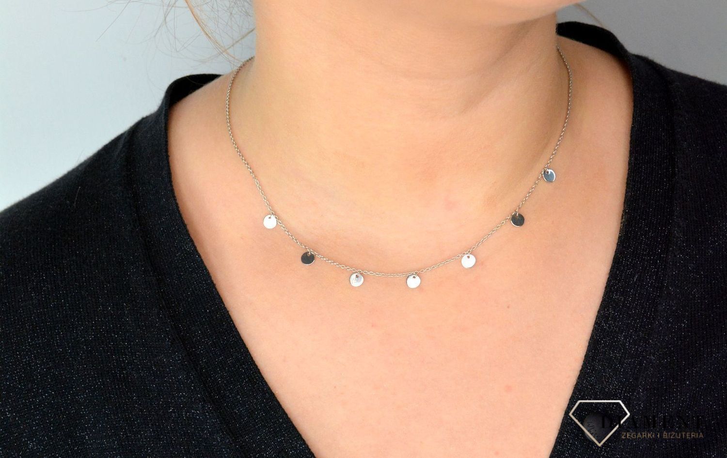 Srebrny naszyjnik celebrytka choker z pełnymi kółkami DIA-NSZ-CHOKER3-925.jpg