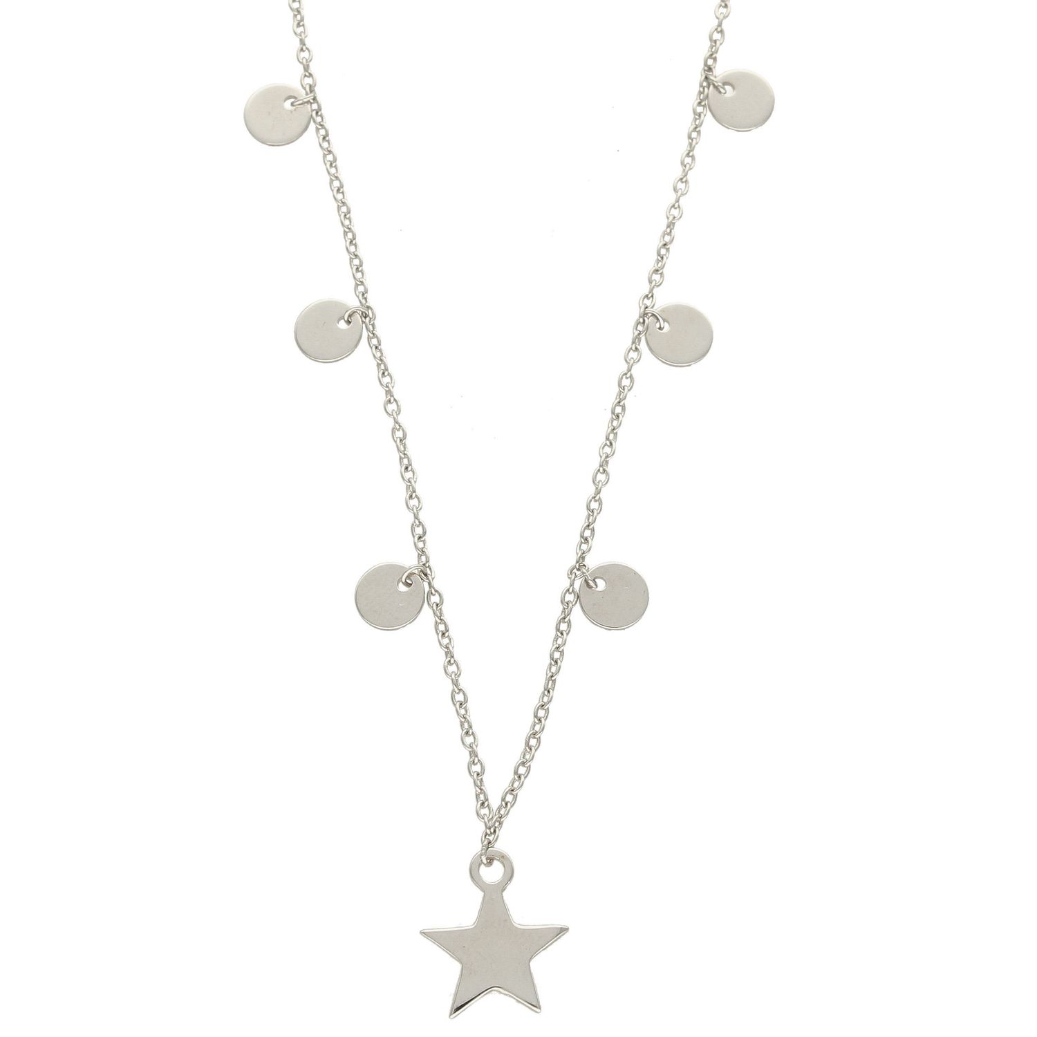 Srebrny naszyjnik celebrytka choker kółka z gwiazdką DIA-NSZ-CHOKER6-925.jpg