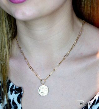 Złoty naszyjnik damski 585 celebrytka Amulet szczęścia  DIA-NSZ-CL03035M01-585 (4).JPG