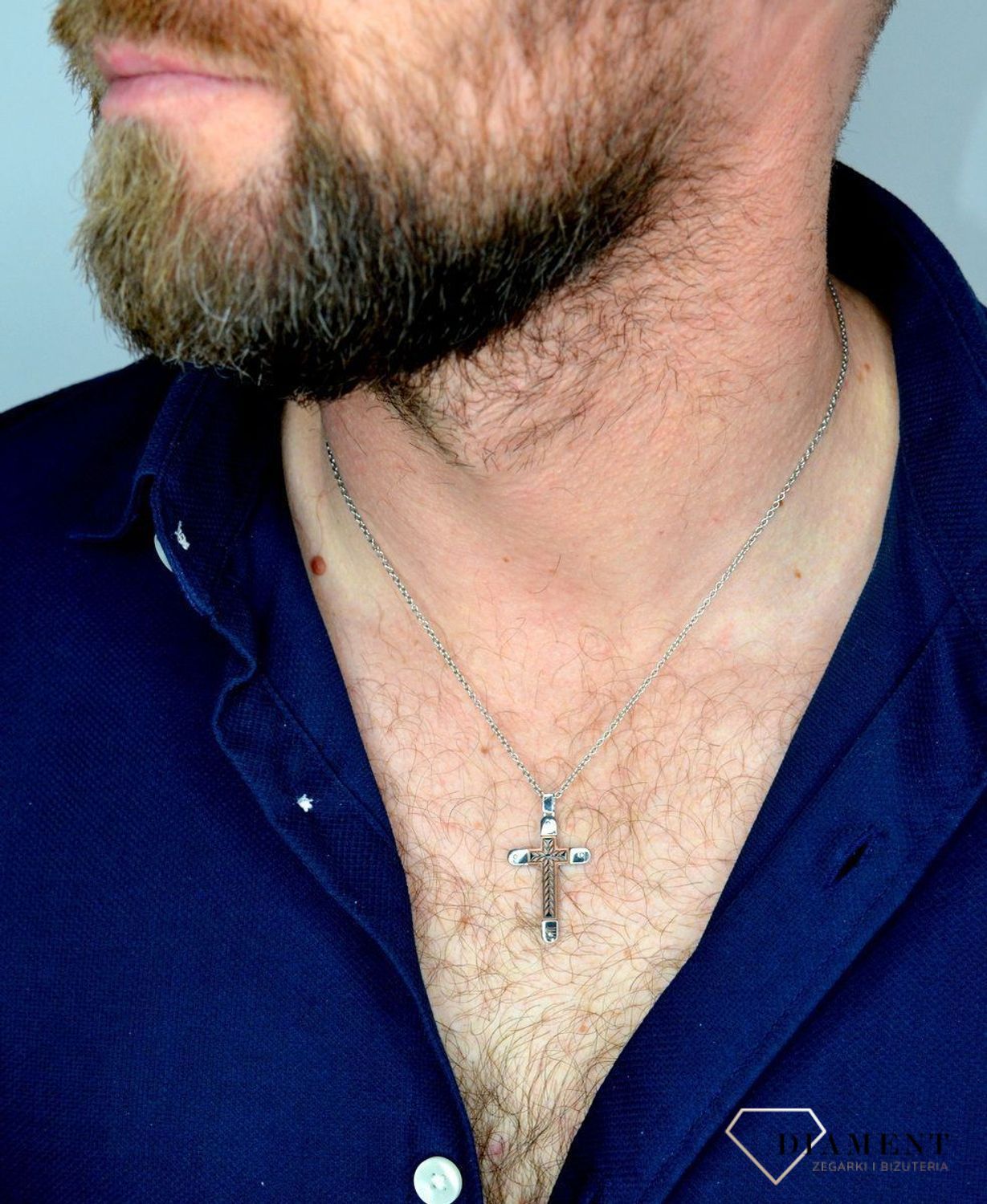 Naszyjnik męski stalowy z krzyżem DIA-NSZ-CSP0319.jpg