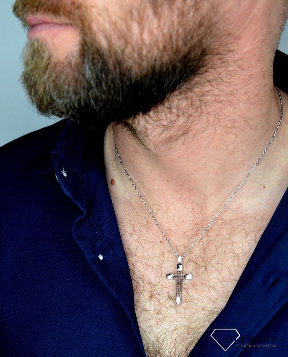 Naszyjnik męski stalowy z krzyżem DIA-NSZ-CSP0319.jpg