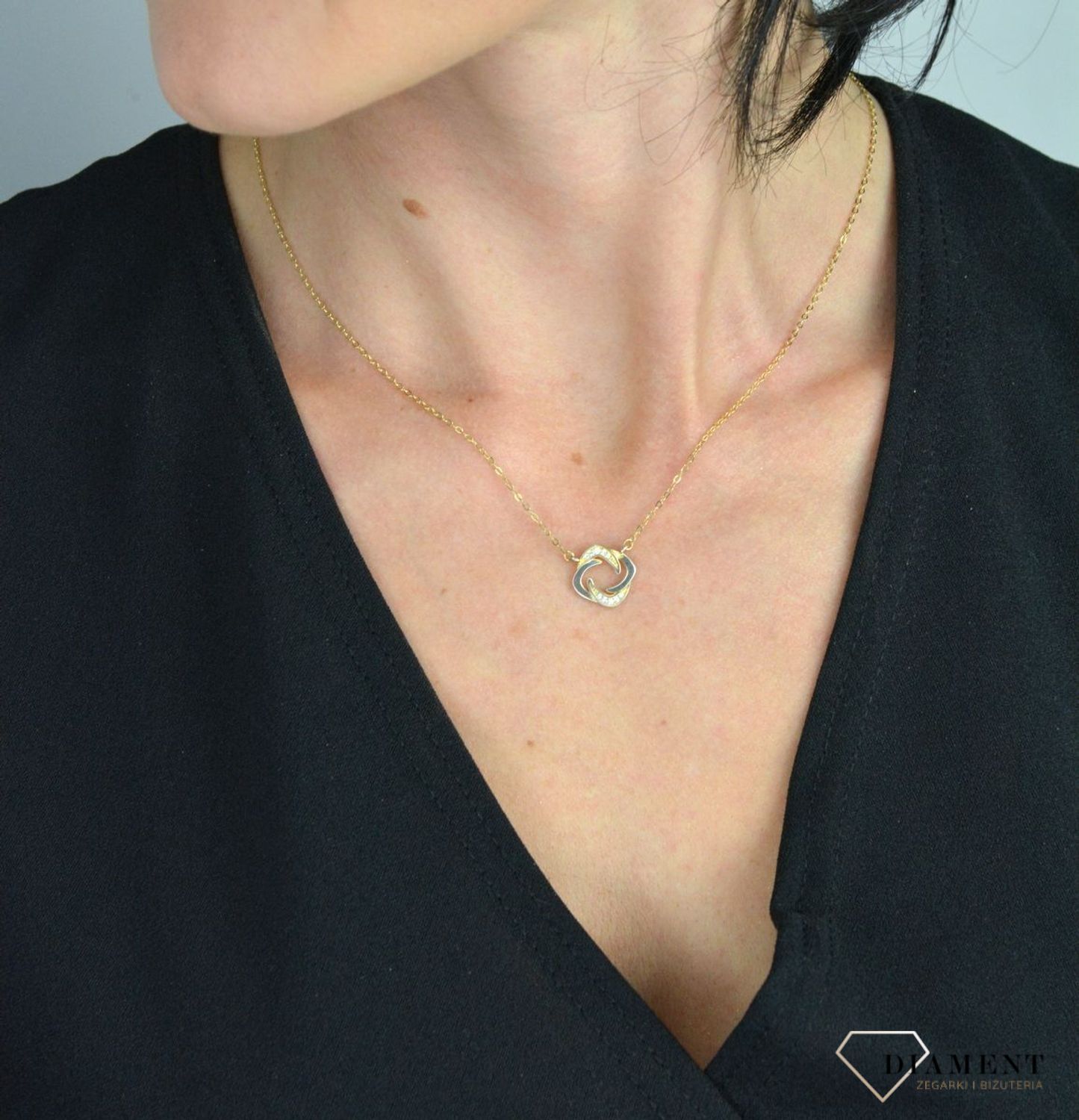 Srebrny naszyjnik celebrytka zawieszka z cyrkonią DIA-NSZ-CYRKONIE13-925.jpg