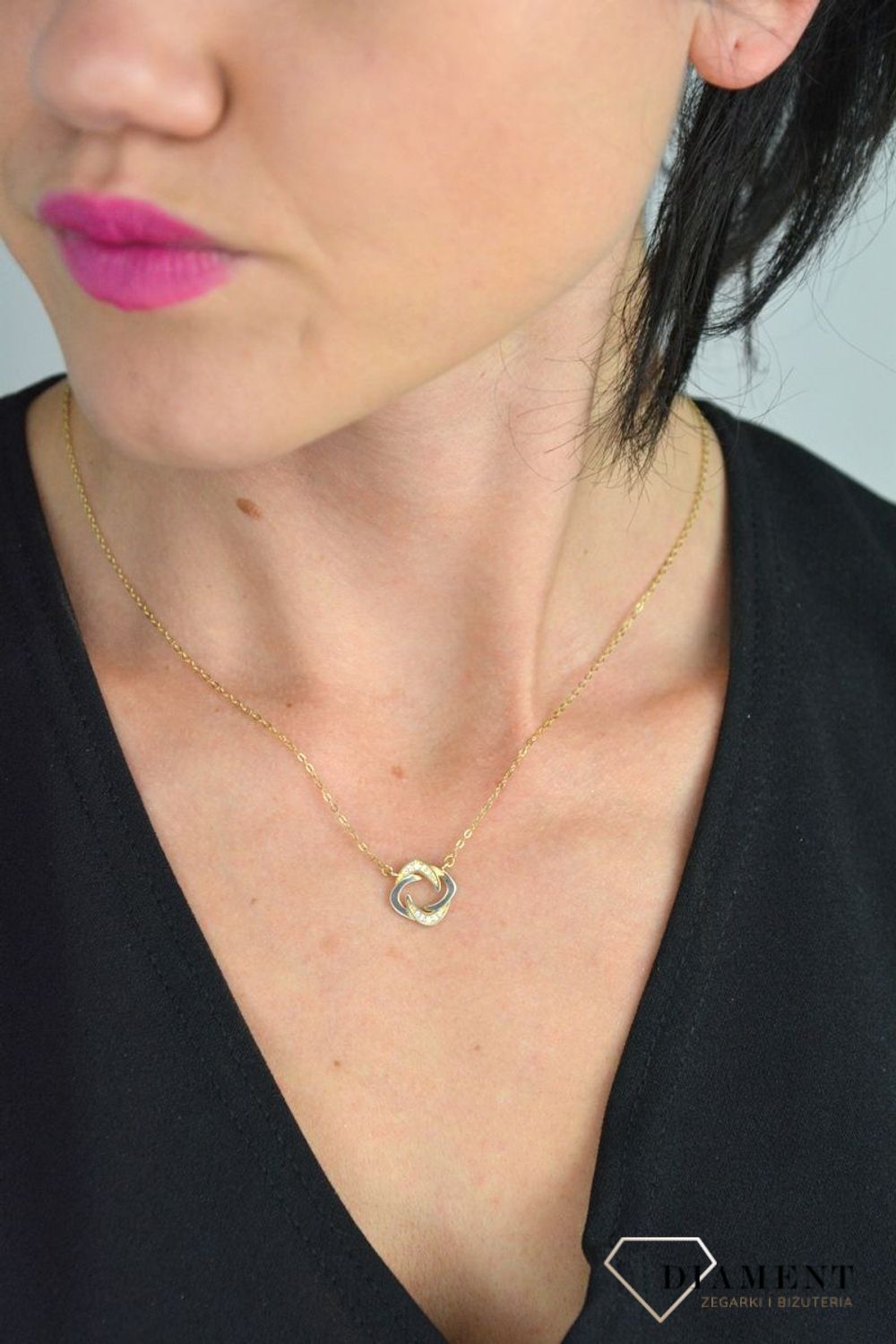 Srebrny naszyjnik celebrytka zawieszka z cyrkonią DIA-NSZ-CYRKONIE13-925.jpg