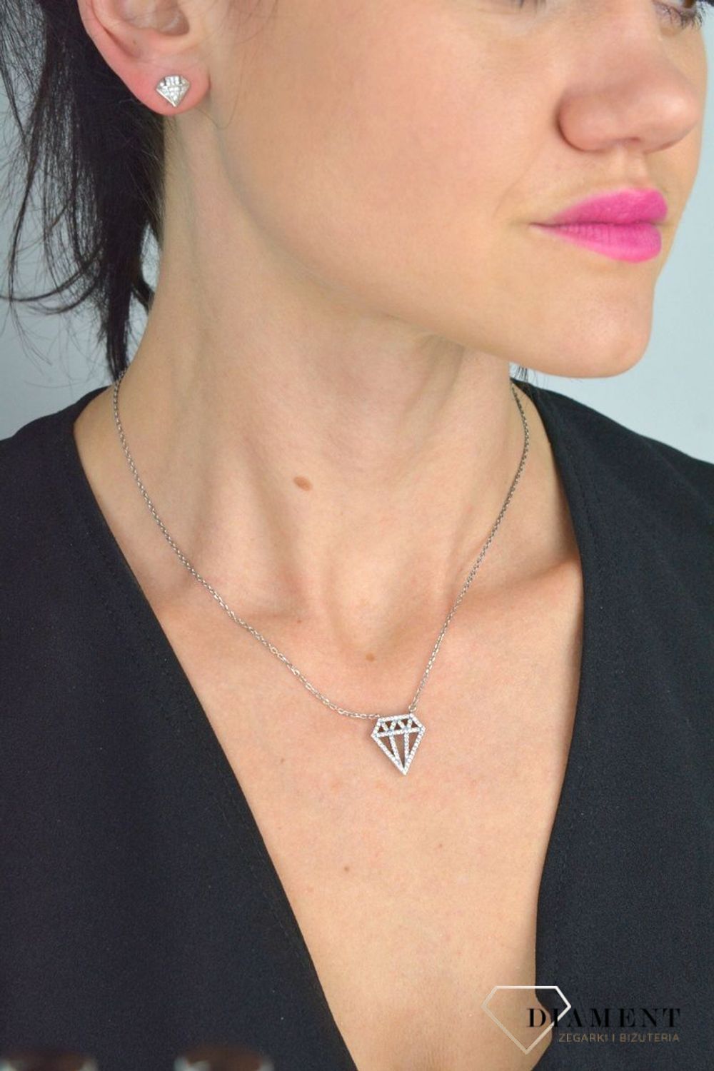 Srebrny naszyjnik celebrytka Diamencik z cyrkonią DIA-NSZ-DIAMENCIK-925.jpg