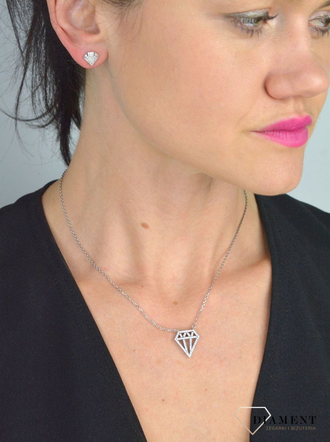 Srebrny naszyjnik celebrytka Diamencik z cyrkonią DIA-NSZ-DIAMENCIK-925.jpg