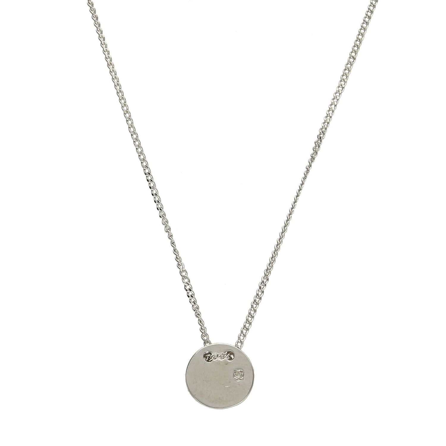 Srebrny naszyjnik celebrytka kółko z brylancikiem DIA-NSZ-DIAMENT5-925.jpg