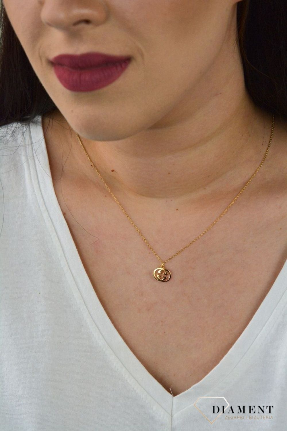 Naszyjnik celebrytka pozłacana z literkami GG DIA-NSZ-GUCI-925.jpg