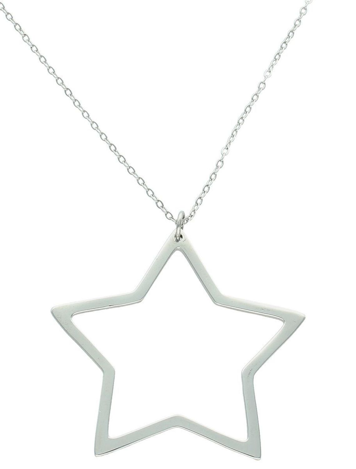 Srebrny naszyjnik z pustą gwiazdą 925 – elegancka biżuteria damska z regulacją.jpg