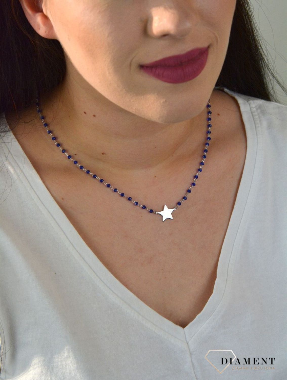 Naszyjnik koraliki z gwiazdką DIA-NSZ-GWIAZDKA10-925.jpg